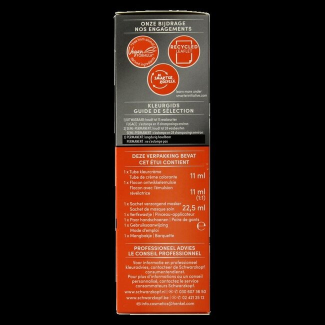 Kit de retouche racines Schwarzkopf Vital châtain clair/châtain moyen R1 11 ml