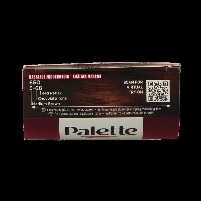 Poly Palette Coloration Cheveux 650 Châtain Moyen Marron 1 Set