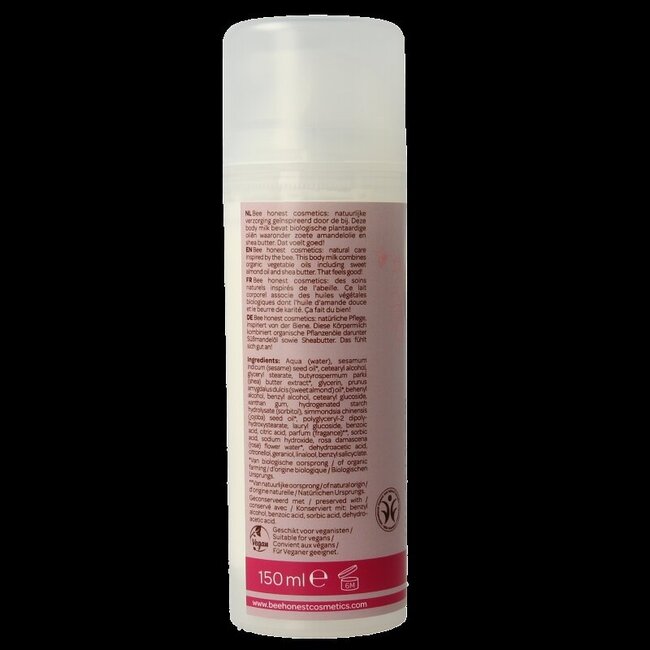 Traay Bee Honest Bodymilk rozen 150 Milliliter