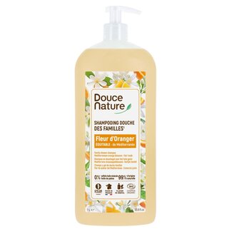 Douce Nature Douce Nature Gel douche & shampooing famille fleur d'oranger bio 1 Litre