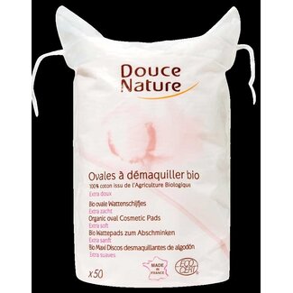Douce Nature Wattenschijfjes ovaal bio katoen 50 Stuks