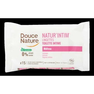 Douce Nature Intieme hygienische doekjes katoen bio 15 Stuks