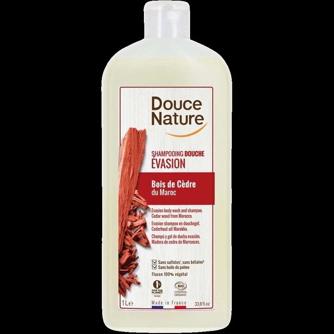 Douchegel & shampoo evasion met cederhout bio 1 Liter