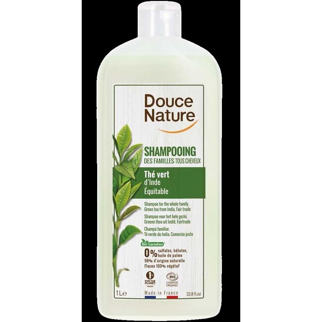 Shampoo glanzend haar met groene thee familie bio 1 Liter