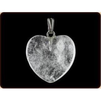 Ruben Robijn Ruben Robijn Pendentif cœur 20 mm cristal de roche 1 pièce