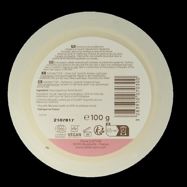 Beurre de karité Cattier 100 g