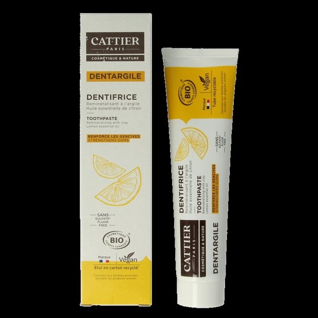 Dentifrice Cattier au citron 75 ml