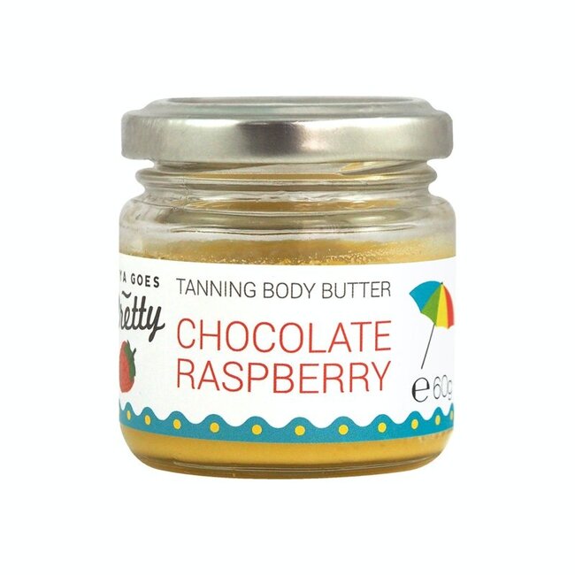 Tanning body cream chocolate & raspberry 60 Gram
