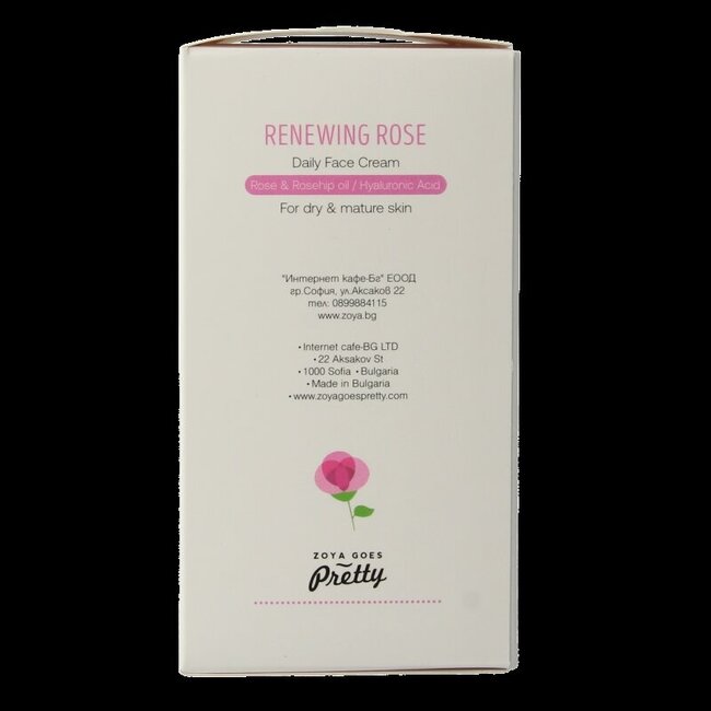 Zoya Goes Pretty Renewing rose daily face cream 30 Milliliter