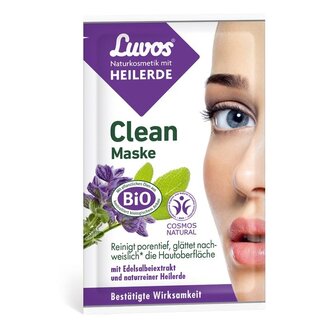 Luvos Crememasker clean 7.5ml 2 Stuks