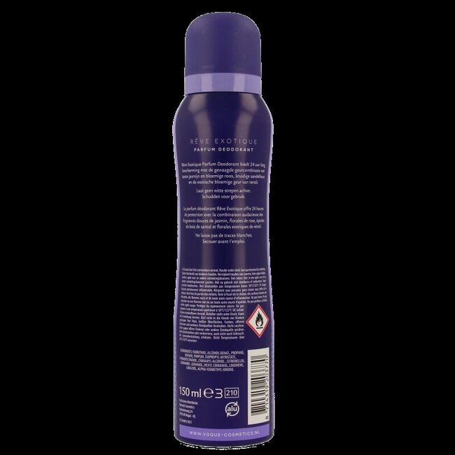 Vogue Parfum Déodorant Rêve Exotique 150 ml