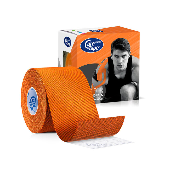 Sports oranje 5m x 5cm 1 Stuks