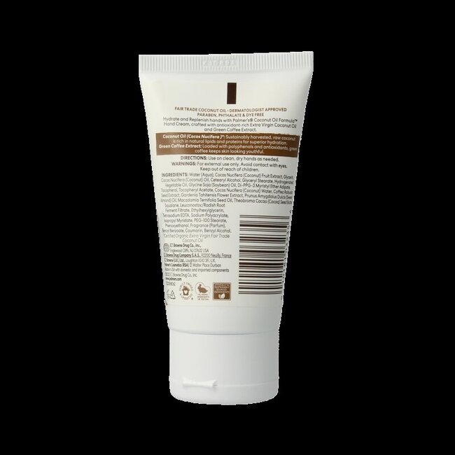 Palmer's Crème pour les mains à la formule à l'huile de coco tube 60 g
