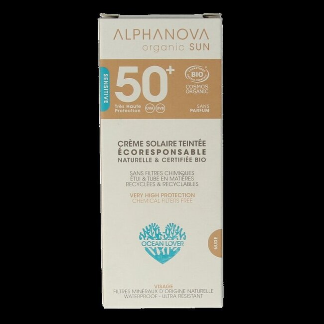 Sun getinte zonnebrand tegen zonne allergie SPF50 50 Gram