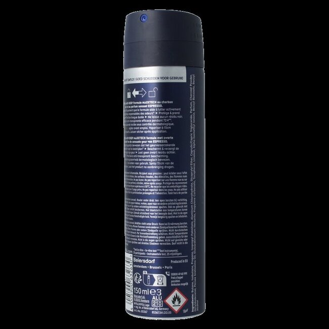Nivea Men deodorant deep espresso spray 150 Milliliter
