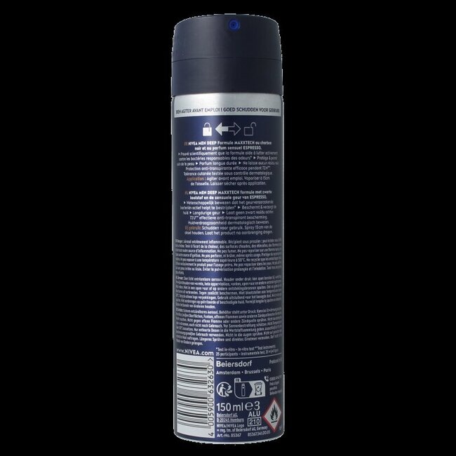 Nivea Men déodorant spray Deep Espresso 150 ml