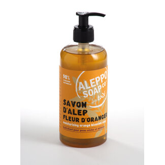 Aleppo Soap Co Sinaasappel zeep pomp 500 Milliliter