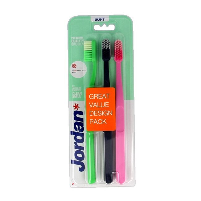 Tandenborstel clean smile soft 3 Stuks