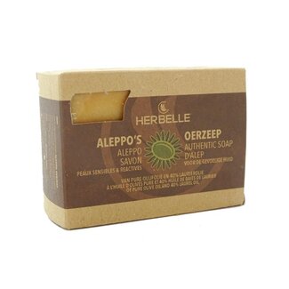 Herbelle Savon d'Alep Herbelle olive avec 40 % de laurier, 1 pièce