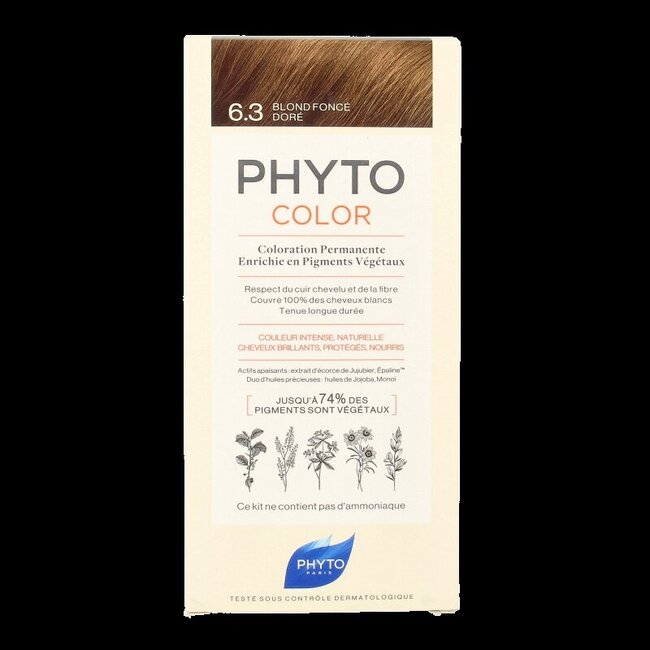 Phyto Paris Phytocolor blond foncé doré 6.3 1 unité