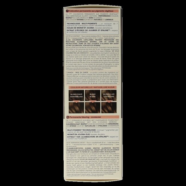 Phyto Paris Phytocolor Blond Doré 7.3 1 Unité