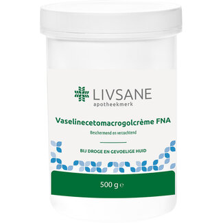 Livsane Vaselinecetomacrogrolcreme FNA in pot 500 Gram