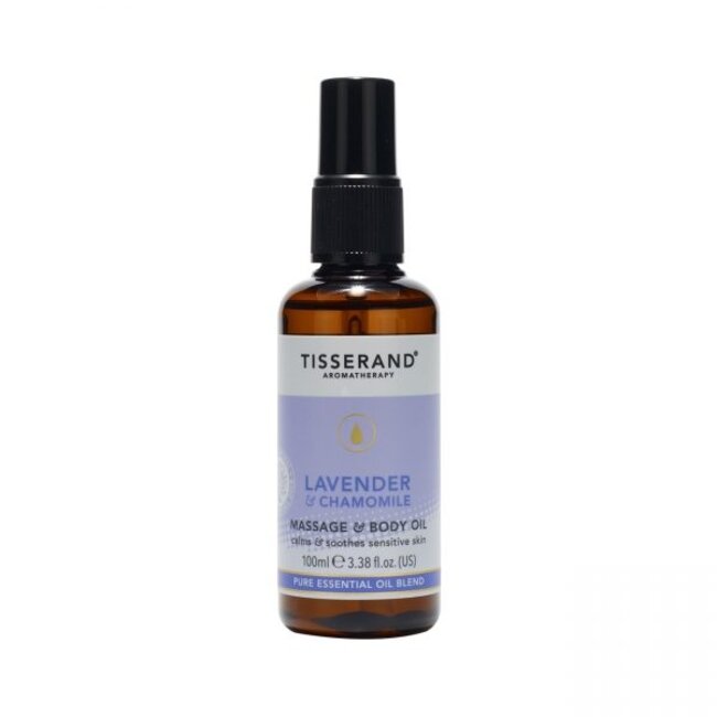 Massage & bodyolie lavendel & kamille 100 Milliliter