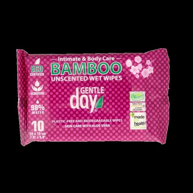 Natte doekjes van bamboe 10 Stuks