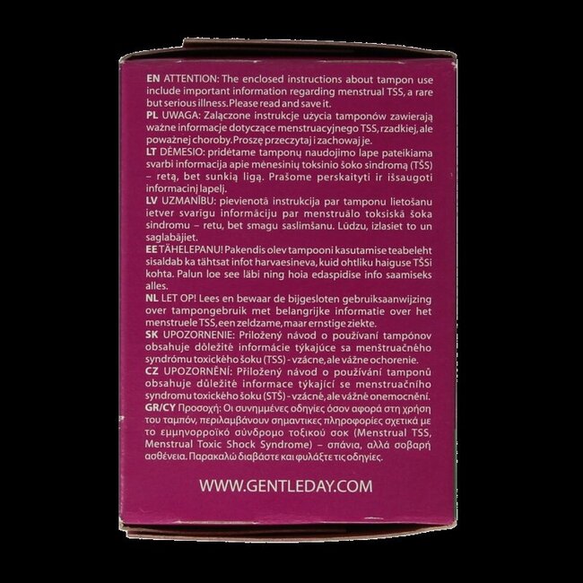 Tampons Gentle Day Super 18 pièces