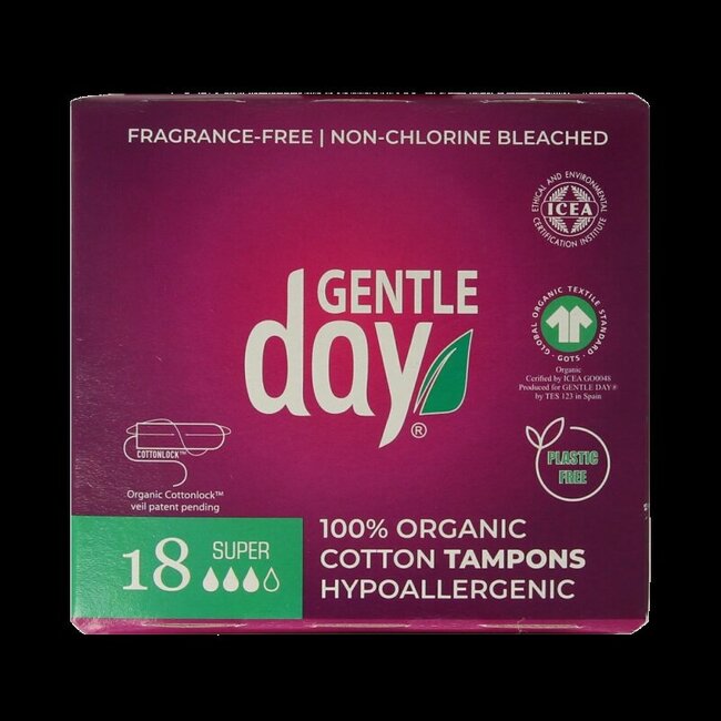 Gentle Day Tampon super 18 Stuks