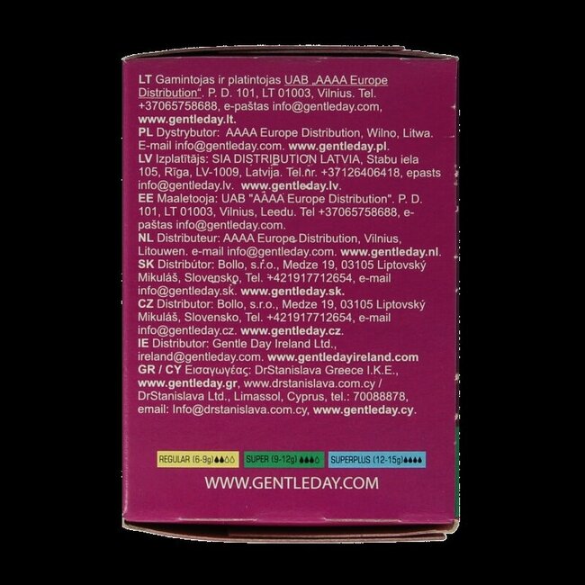 Tampons Gentle Day Super 18 pièces