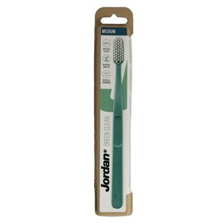 Jordan Jordan Tandenborstel green clean medium 1 Stuks