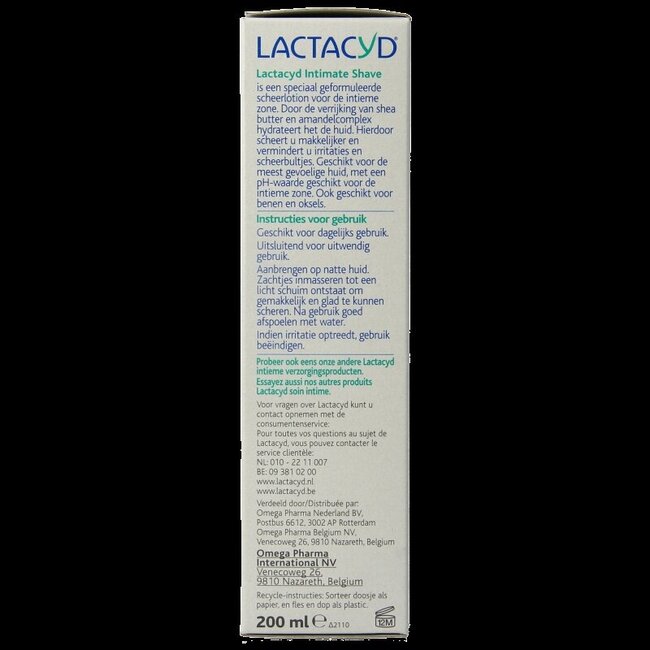 Lactacyd Intimate Shave 200 ml