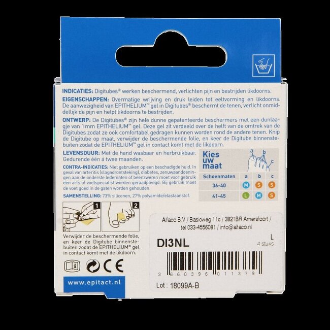 Epitact Digitube L 5cm 4 Stuks