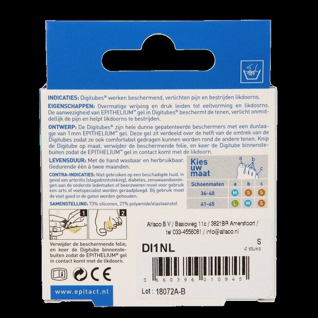 Epitact Digitube S 5cm 4 Stuks