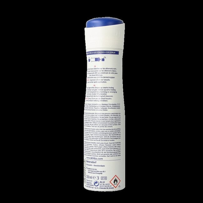 Nivea Deodorant invisible black & white spray original 150 Milliliter