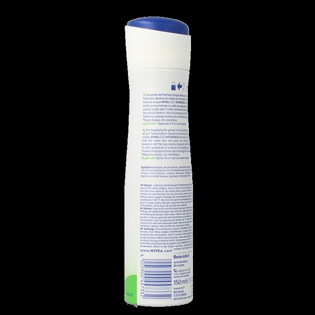 Nivea Deodorant spray fresh pure jasmine 150 Milliliter