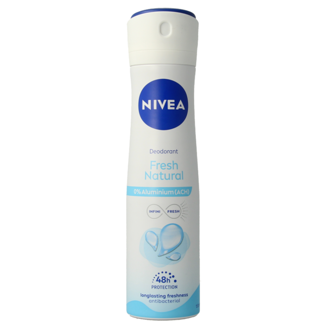 Deodorant fresh natural spray female 150 Milliliter