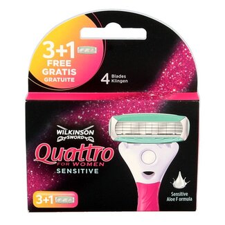 Wilkinson Lames Wilkinson Quattro for Women Sensitive 3 + 1 (4 pièces)