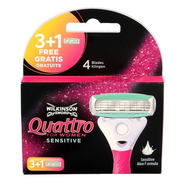 Quattro woman sensitive mesjes 3 + 1 4 Stuks
