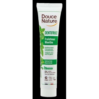 Douce Nature Tandpasta fris gevoel met verse munt bio 75 Milliliter