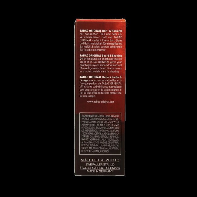 Tabac Original baard & scheerolie 50 Milliliter