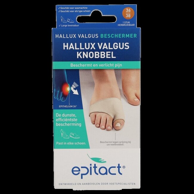Hallux valgus knobbel beschermer maat 36/38 1 Stuks