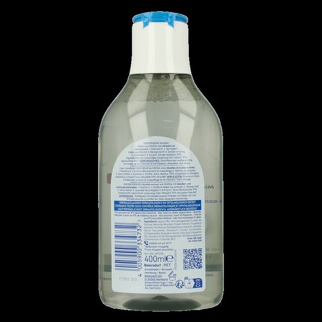 Eau micellaire Nivea Essentials 5-en-1 peau normale 400 ml