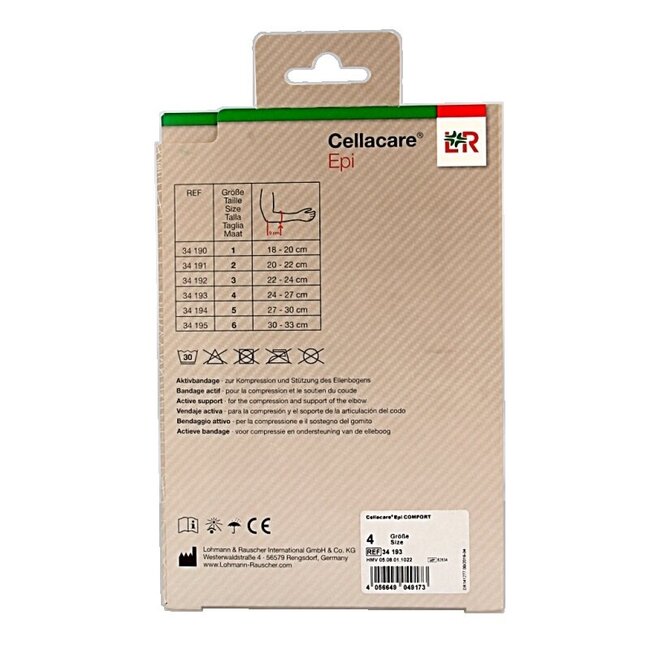 Cellacare Epi comfort elleboogbandage maat 4  1 Stuks