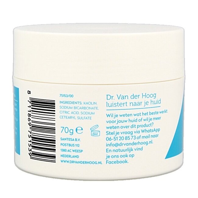 Dr. van der Hoog Poedermasker schuim reiniger 70 Gram