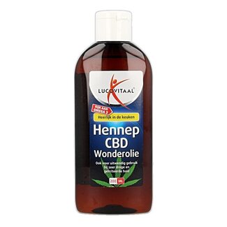 Lucovitaal Lucovitaal Huile merveilleuse pour la peau au CBD et chanvre 200 ml