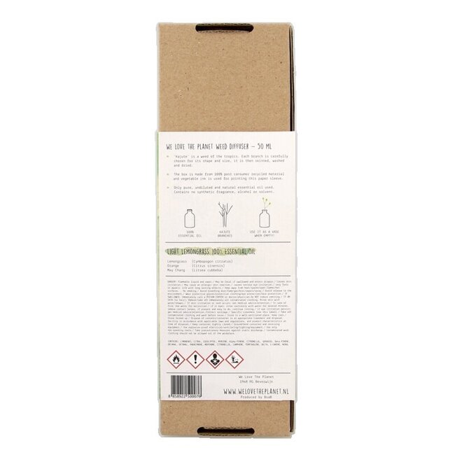 We Love Diffuser light lemongrass 50 Milliliter