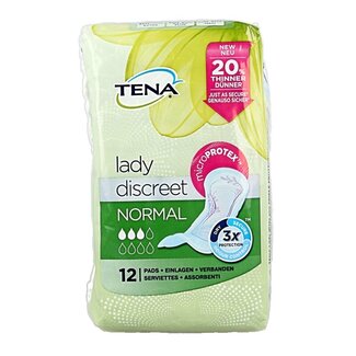 Tena Tena Lady Discreet Normal 12 pièces