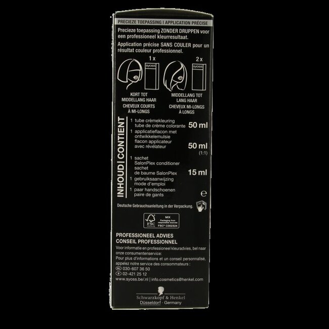 Syoss Color Cool Blonds 10-55 ultra platinum blond 1 Set